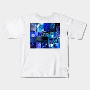 blue rap collage Kids T-Shirt